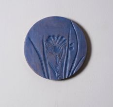 Textured Nature Wall Plate Set of 2